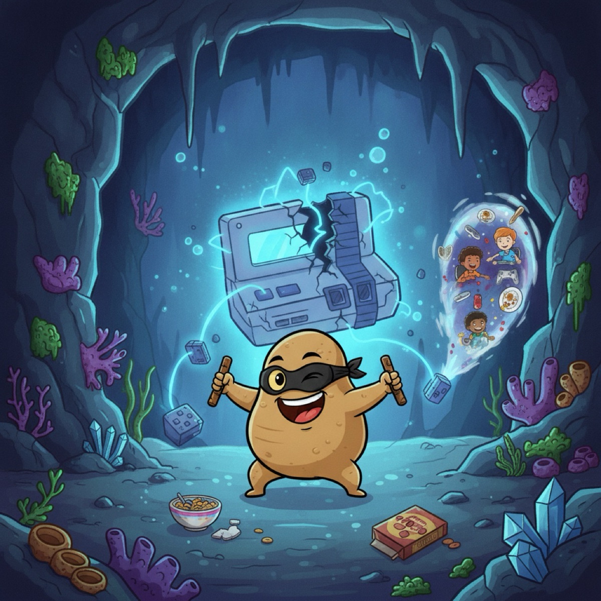 Deep in the Ocean Cave